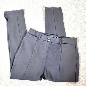 Gray Betabrand Pleated Seamed Tapered Dress Yoga Pants Size Medium